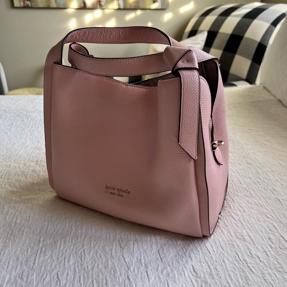 Pink Kate Spade Knott Medium Crossbody Tote